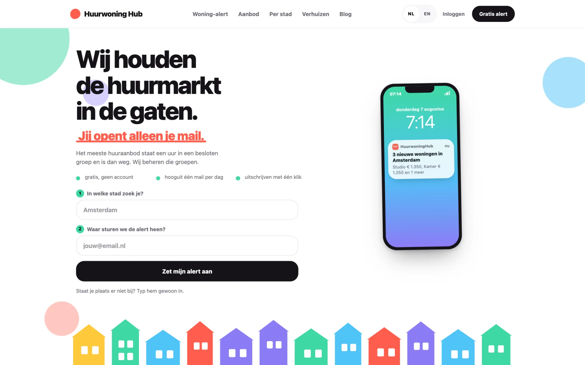 Website van HuurwoningHub